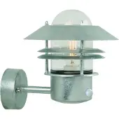 Nordlux Blokhus 25031031 Buitenlamp met bewegingsmelder (wand) Spaarlamp, LED E27 60 W Staal