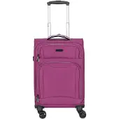 D & n lederwaren Trolley 'Travel Line 9204' lila / zwart