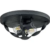 QUOIZEL LED Plafondlamp Bradbury | 2X E27 Max 60W | Dimbaar | Grey Ash