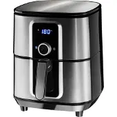 TecTake - Airfryer Ben 10,2 l - heteluchtfrituur - friteuse - touchscreen - zilverkleurig - 404213
