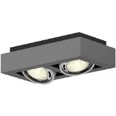 Arcchio Plafondlamp , Ronka, dimbare, Grijs, Woonkamer, Metaal, Modern