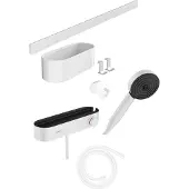 Hansgrohe Bundelset Handdouche WallStoris Thermostaat Glijstang en Opbergset Mat Wit