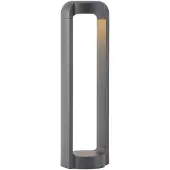 LUCANDE Sokkellamp buiten Habsa, zwart, Aluminium, Modern, LED buitenlamp
