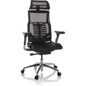 Hjh OFFICE Bureaustoel / Directiestoel POFIT GEN2 Netstof zwart