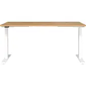 Germania GW-Mailand Hoogteverstelbaar Zit-sta-bureau Bruin Eiken T-Voet 1,600 (B) x 800 (D) x 1,200 (H) mm Spaanplaat, metaal