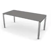 Kerkmann Büromöbelfabrik Eettafel Beta 180cm grijs hoogte verstelbaar