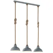 LINDBY Hanglamp Chaby, dimbaar, alu / grijs / zink, Woon-/ Eetkamer, metaal, Vintage, hanglamp