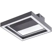 LUCANDE Slimme plafondlamp Tjado, dimbaar, zwart, Woon-/ Eetkamer, metaal, Modern, Slimme plafondlamp