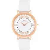 Rhodenwald & Söhne Analoog horloge rose-goud / wit
