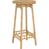 Syfax Bartafel voor buiten Rond Ø55x100 cm bamboe