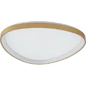LUCANDE Plafondlamp , Asken, dimbare, Goud / Messing, Woonkamer, Aluminium, Modern