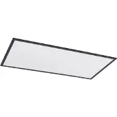 LINDBY LED-paneel Nelios, dimbaar, zwart, Keuken, Aluminium, Modern, LED paneel