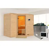 Karibu | Sahib 2 Sauna | Bronzeglas Deur | Kachel 9 kW Externe Bediening