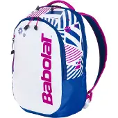 Babolat Tennis Rugtas Junior Wit - Blauw - Roze