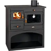 Prity Küchenofen, houtkachel, merk , model 1P34, rookkanaal aan de rechterkant – 10 kW + emissieklasse II