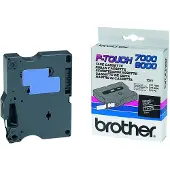 Brother TX-315 Tape Wit op zwart (6 mm)