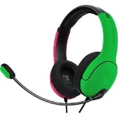 PDP Stereo Headset LVL40, roze/groen, voor Nintendo Switch, modelnummer: 500-162-PKGR-EU