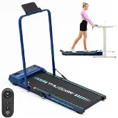 Thunder VIVA-BLUE - Opvouwbare loopband en walkingpad - 8 km/u - Handmatige helling - 110 kg