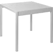 Beliani BARTICA - Tuintafel - Grijs - 81 x 84 cm - Synthetisch materiaal
