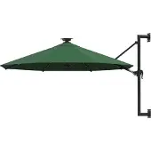 Syfax Wandparasol met LED's 300 cm groen