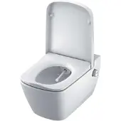 Tece TECEone - Rimless wandcloset met bidetdouche en SoftClose toiletzitting, wit TECEONESET