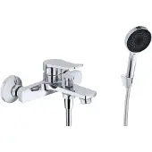 Kielle Nefia - Badkraan met accessoires EcoSpare, chroom 10327SN10