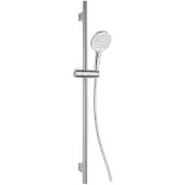 Kielle Oudee - Set met douchekop EcoSpare, douchestang en doucheslang, chroom/wit 20402SE50