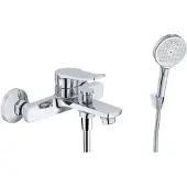 Kielle Nefia - Badkraan met accessoires EcoSpare, chroom 10327SN40