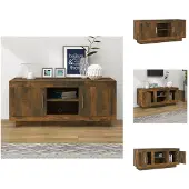 vidaXL Stereokast - Gerookt eiken - 102 x 35 x 45 cm - Kast