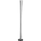 Globo Vloerlamp Malinda, helder / transparant, Woon-/ Eetkamer, Kunststof, vloerlamp