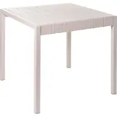 Beliani BARTICA - Tuintafel - Beige - 81 x 84 cm - Synthetisch materiaal