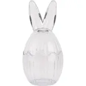 Clayre & Eef Glazen potje Ei Ø 8x17 cm Transparant Glas