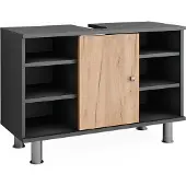 Vicco Wastafelonderkast Fynn Antraciet/gouden eik 80 x 54 cm, Model 54354