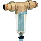 Resideo Braukmann Mini-Plus drinkwaterfilter, 3/4 inch, met spoelfunctie