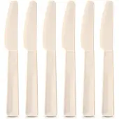 Orion Tafelmessen Plastic Crème 6 stuks - Tafelmessenset - Messen