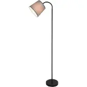 Rabalux 6639 Vloerlamp Godric, E27, zwart-grijs, rond, modern, diameter 200mm