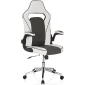 MyBuero Gamingstoel / bureaustoel GAME SPORT PRO kunstleer wit/donkergrijs