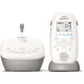 Philips AVENT SCD733/00 Babyfoon, DECT, bereik 330 meter, digitaal, bereik 50 meter (binnen), 330 meter (buiten), radio, grijs, wit