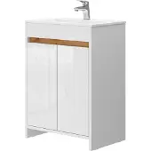 Vicco Badkamermeubelset Lemgo Wit Hoogglans 2-delig, Model 40057
