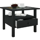 VCM LingisM salontafel 1 lade 1 plank zwart.
