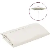 vidaXL Vervangingsdoek voor parasol 300 cm wit