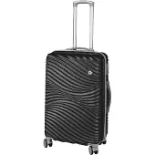 H4L Reiskoffer, harde schaal, handbagage, Bali M, zwart, 67x44x26 cm, kunststof