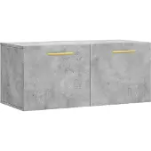 Syfax Wandkast 80x36,5x35 cm bewerkt hout betongrijs