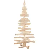 Syfax Kerstbomen met standaard Naturel 150 cm Massief grenenhout