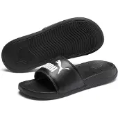Puma Popcat 20 Slippers Kids Zwart Wit