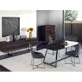 AEA Esszimmer Set 7tlg Luxus Esstisch 4x Stühle Design Kommode Sideboard