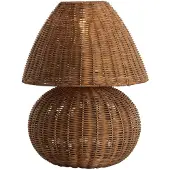 Light & Living Rotan schemerlamp Mavon Ø 27,5cm - donker rotan