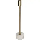 Kersten kandelaar marmer rond 7.5x34cm goud