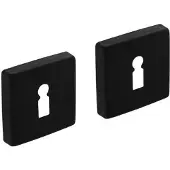 Intersteel Set Van 2 Sleutelrozetten Tira Vierkant Zwart Aluminium