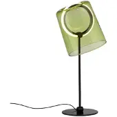 Paul Neuhaus LED-tafellamp Zula, dimbaar, groen, Woon-/ Eetkamer, Glas, Modern, LED tafellamp